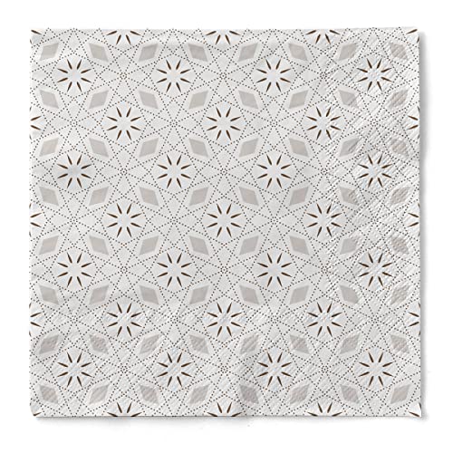 Mank Servietten aus Tissue 40 x 40 cm | 1/4 Falz Dinner Serviette | hochwertige Einmal-Serviette | 100 Stück | Mia (Braun)