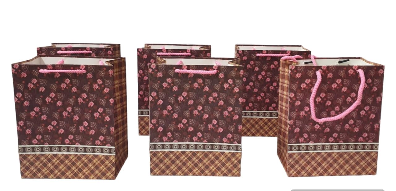 ANVIK Gift Bag Small|Return Gift Bags for Kids Birthday|Gift Packing Bags for Anniversary Wedding House Warming Baby Shower|Paper Gift Bags| Product Dimension : H-7.25 x L-6 x W-3.5inches(Pack of 6) (Design 2) (B0CJQ9D4DZ) Amazon Price History, Amazon Price Tracker