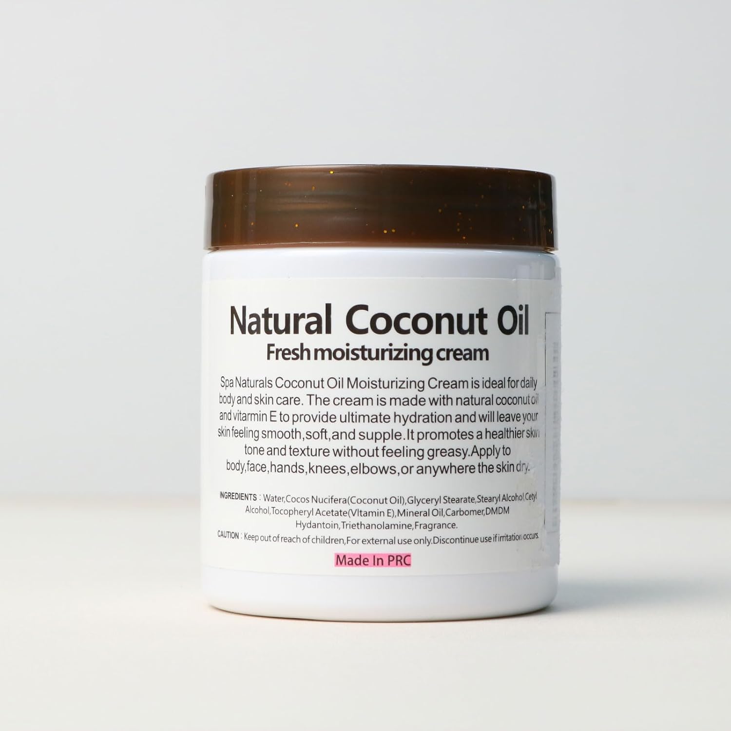 3 Packs x 300 ml Coconut Oil Moisturizing Cream 3-Pack, Lightweight Lotion for Face Body Hands, Fast-Absorbing Non-Greasy Daily Care