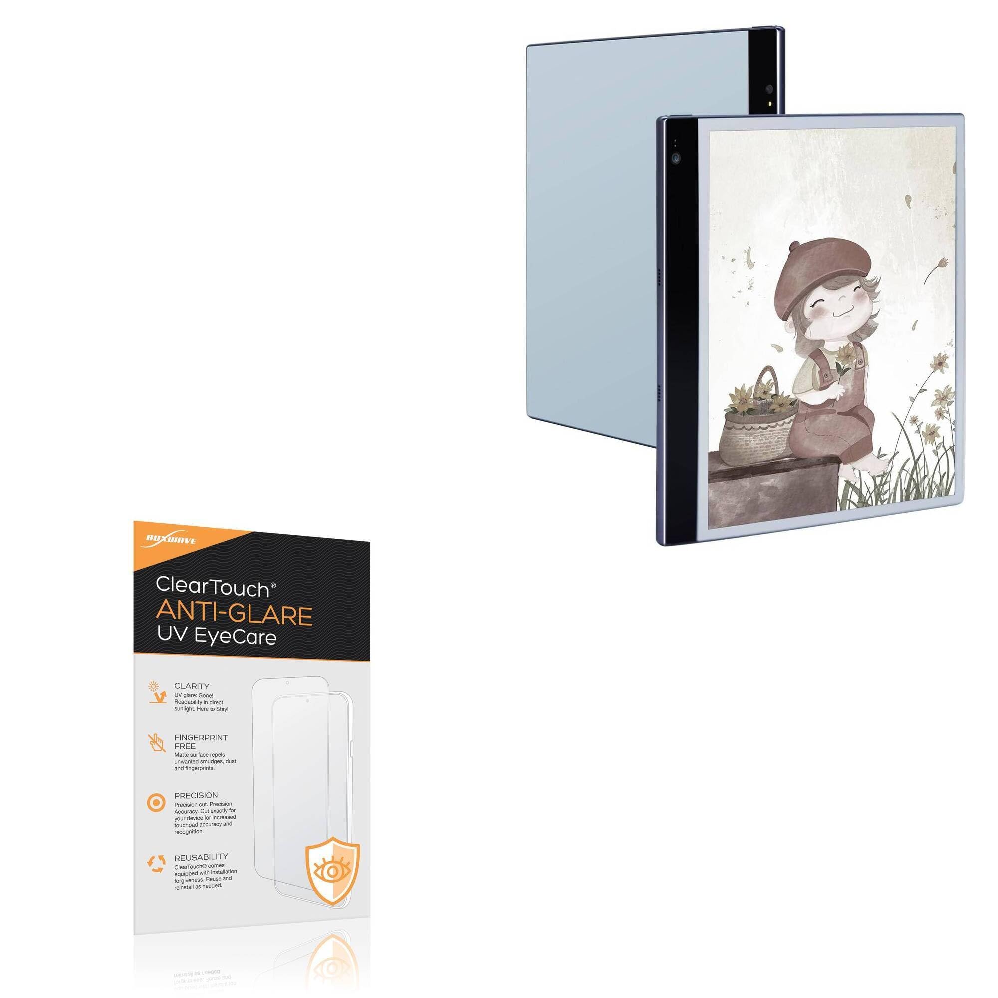 BoxWave Screen Protector Compatible With Bigme InkNote Color+ (10.3 in) - ClearTouch Anti-Glare Anti-UV EyeCare (2-Pack), Filters out Harmful Blue Light Reduce Fatigue