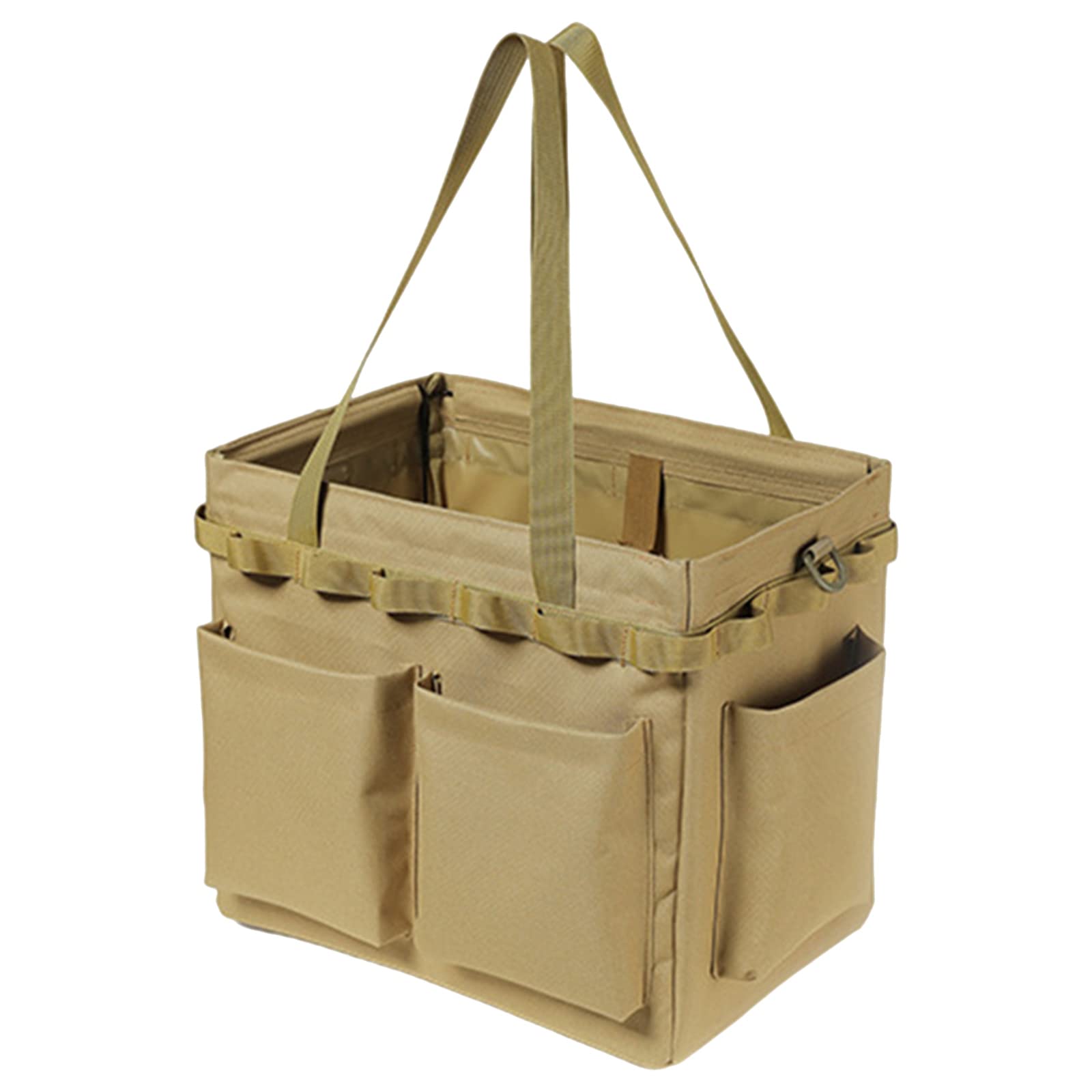 Generic Foldable Oxford-Cloth Picnic Storage Bag - Large Capacity Toolbox Organizer - Khaki