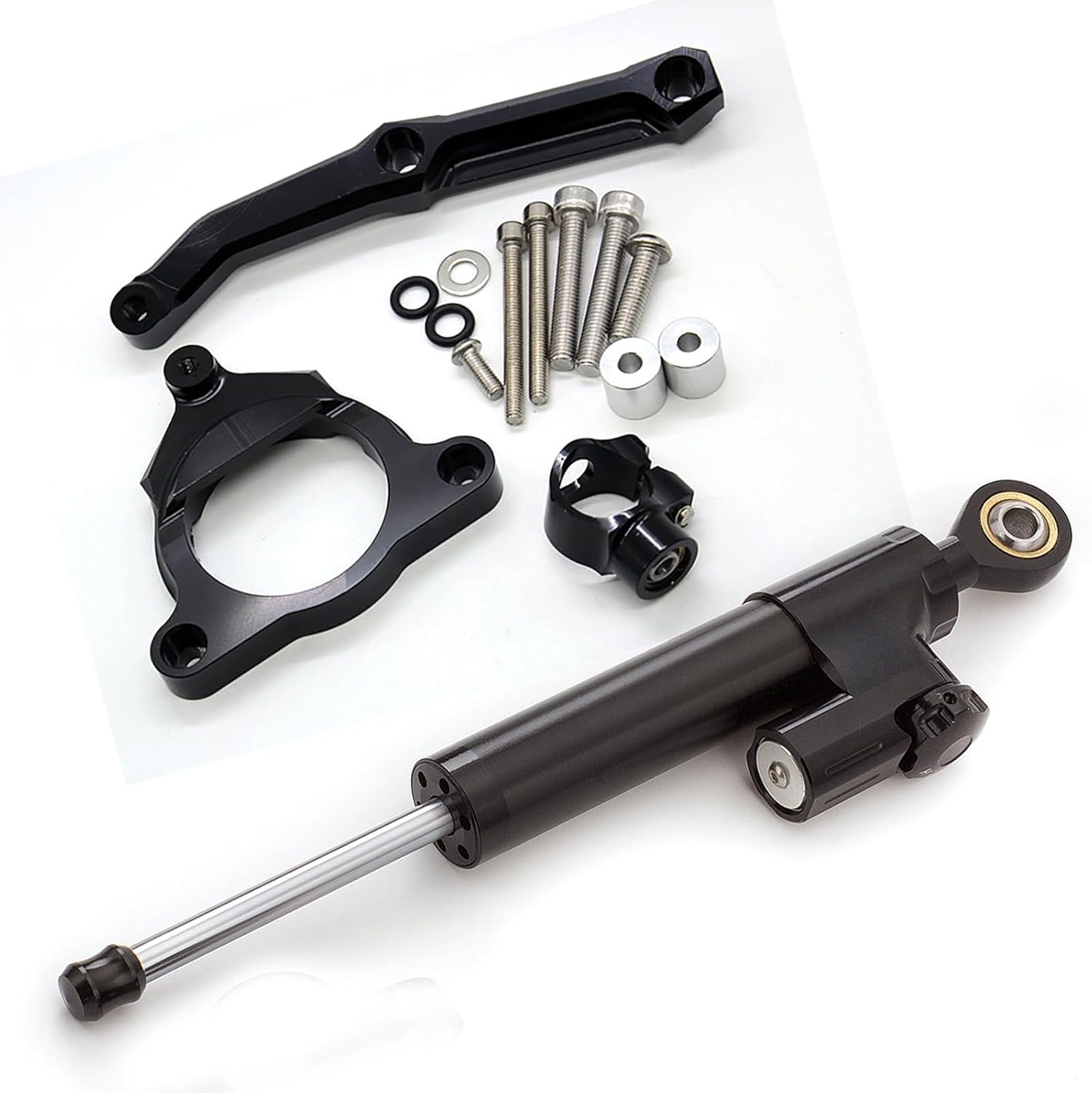 Fit For Z800 Z 800 ZR800 2013 2014 2015 CNC Motorcycle Steering Damper Stabilizer Buffer Control Bar with Mounting Bracket Support Kit Full Set
