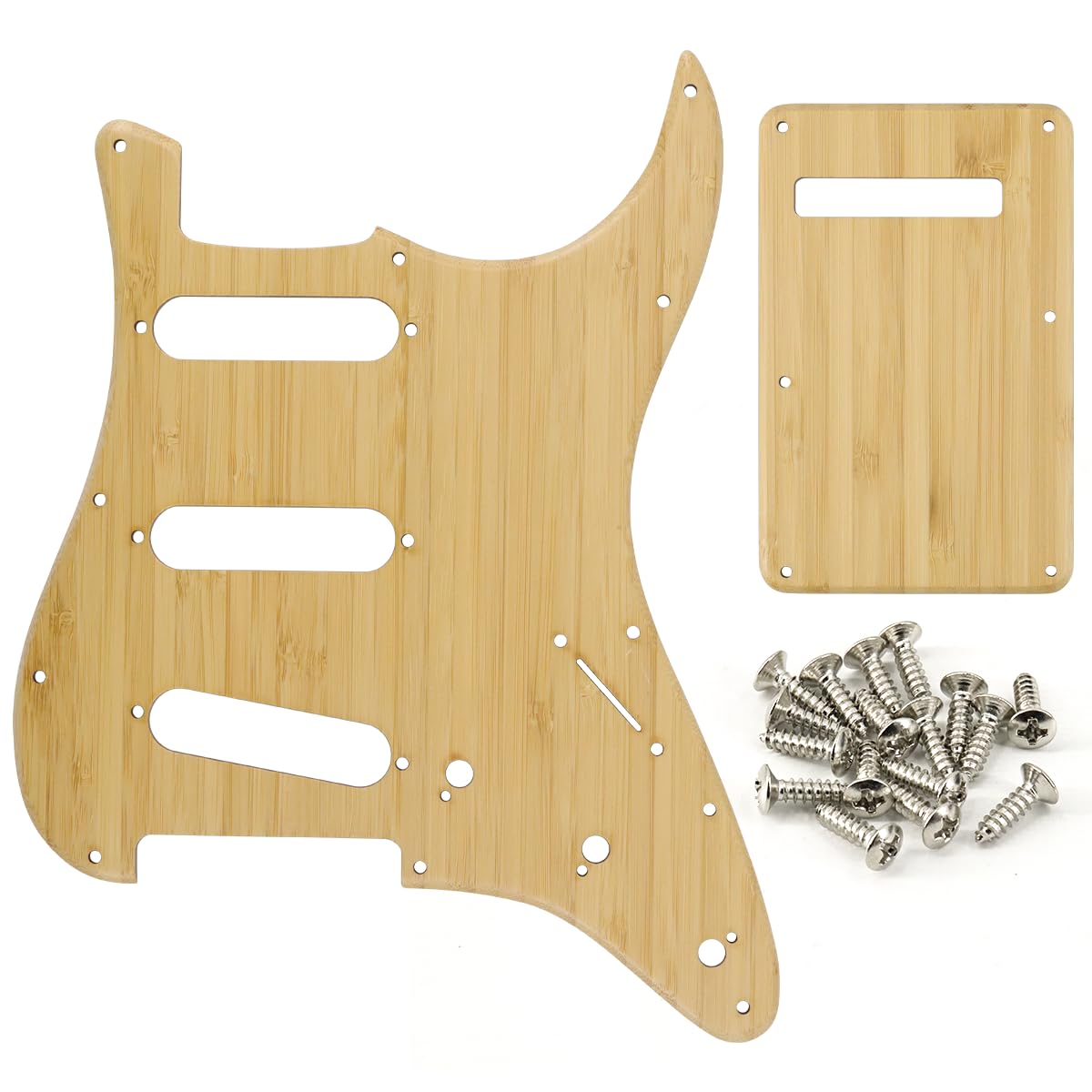 Amazon | Domofa Bamboo SSS Strat Electrick ギター ピックガード