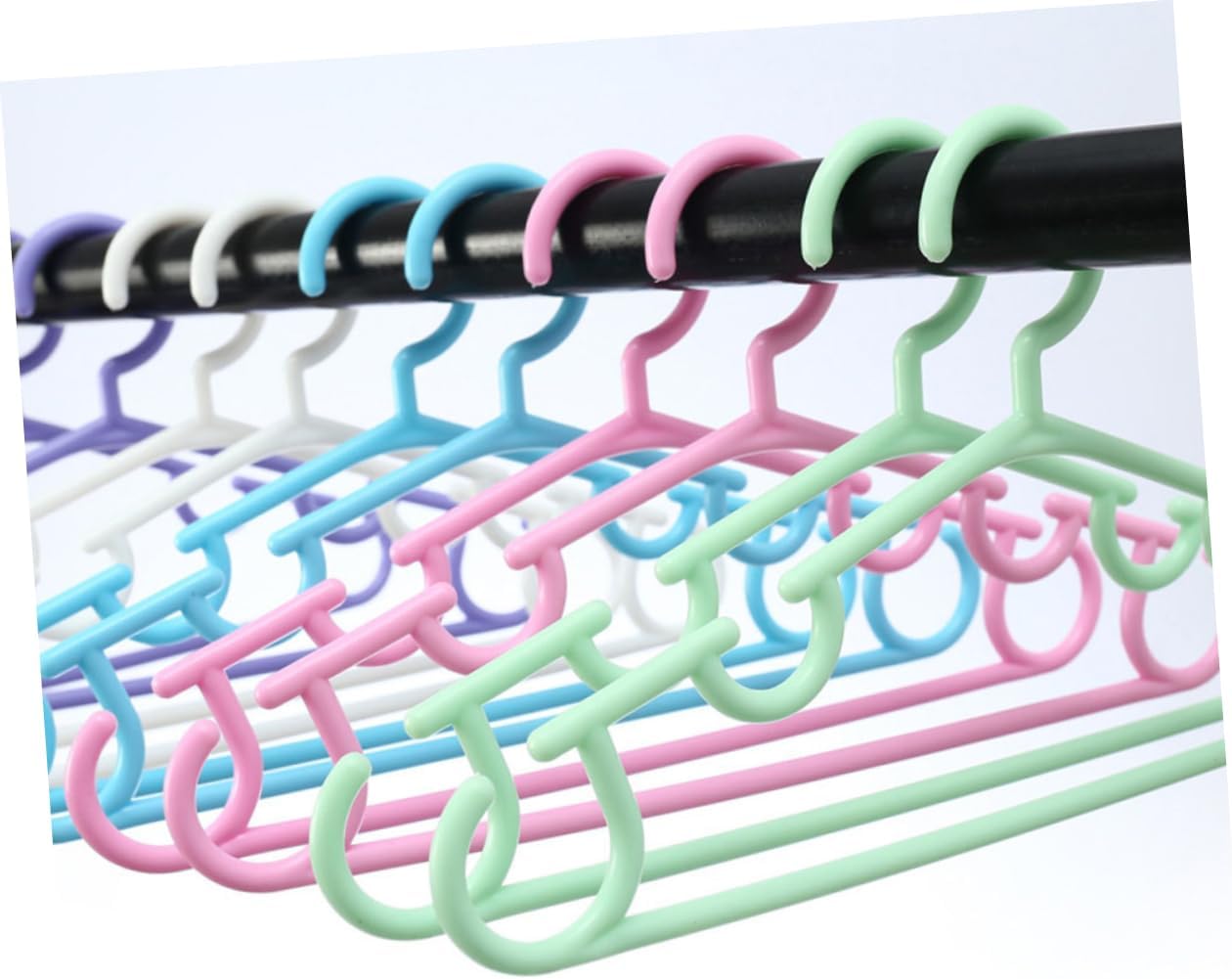50pcs Boy Girl Hangers for Closet Nursery Coat Hangers for Boy Girl Clothes Lightweight and Safe Wardrobe Organizer for Bedroom and Nursery Storage