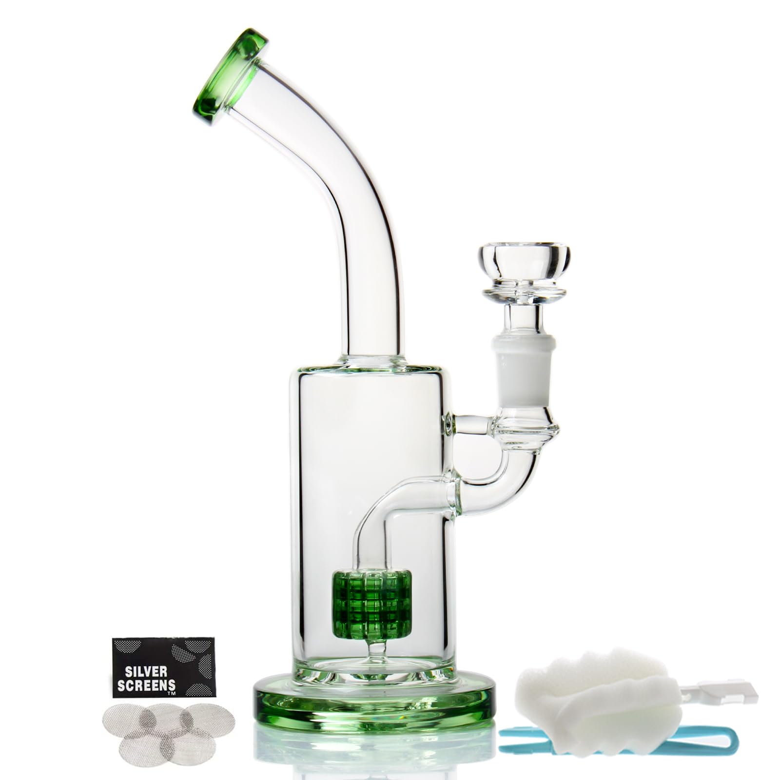 Glass Bong Pipe Water Bongs for Smoking Bong Bowl 14.5mm Height 21cm 200g Recycling Tornado Filter Glass Water Bong hookahs Oil Rig Bong Nicotine free