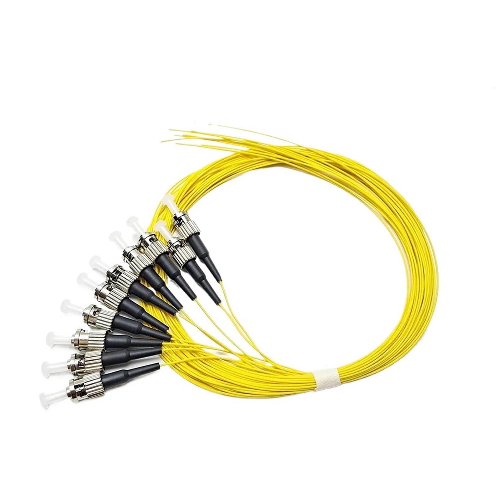 50 Uds 1,5 metros FC/UPC fibra óptica Pigtail modo único G652D 0,9 MM fibra óptica Pigtails FC UPC modo único PVC FTTH