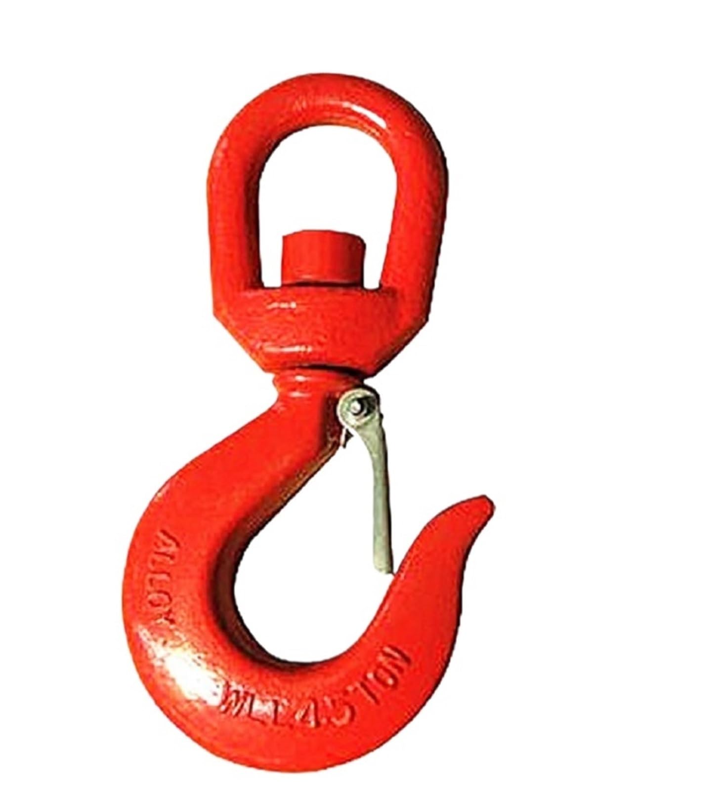 Gancho giratorio de 1,12 T-3 toneladas 322 con pestillo, herrajes de elevación de grado industrial, cabrestante de grúa de elevación de acero de aleación forjado(3Ton 1pc)