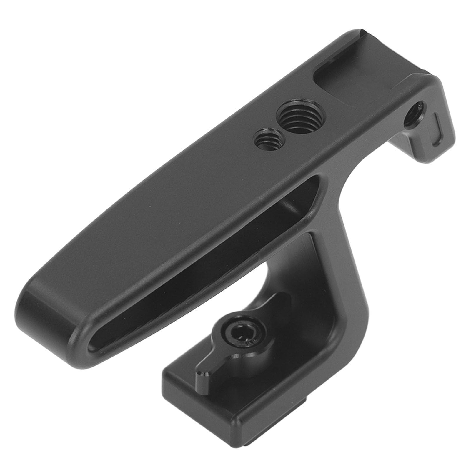 Mini uchwyt górny Ergonomiczny uchwyt aparatu ze stopu aluminium z otworem na śrubę 1/4 cala 3/8 cala i otworem montażowym Uchwyt do zimnego buta dla vlogerów i małych aparatów