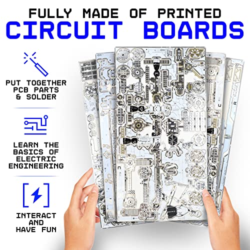 Image of Space-O DIY Science Kit - Solar Powered International Space Station Electronic Science Kits - Educational Model Kits for 14+ Year Old Teens - Smart Science Toys Gifts for Teenagers, Adults