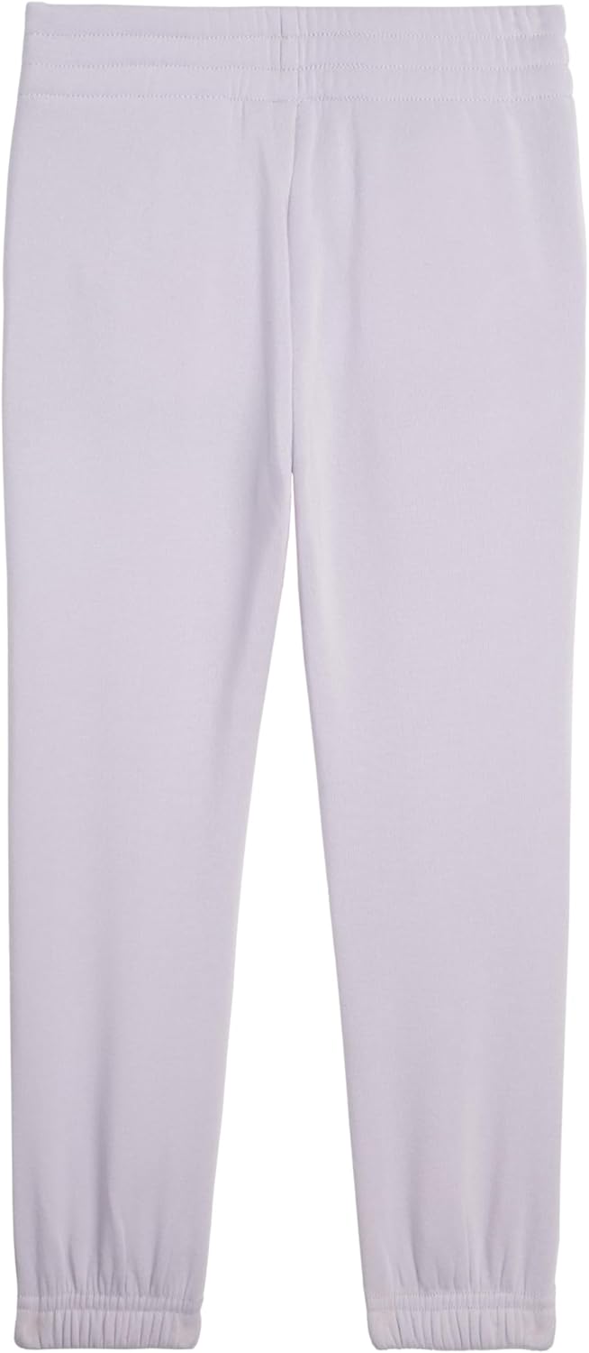 Puma Girls Essential Basics Logo Fleece Joggers, Elastic Waistband, Side Seam Pockets - Image 2