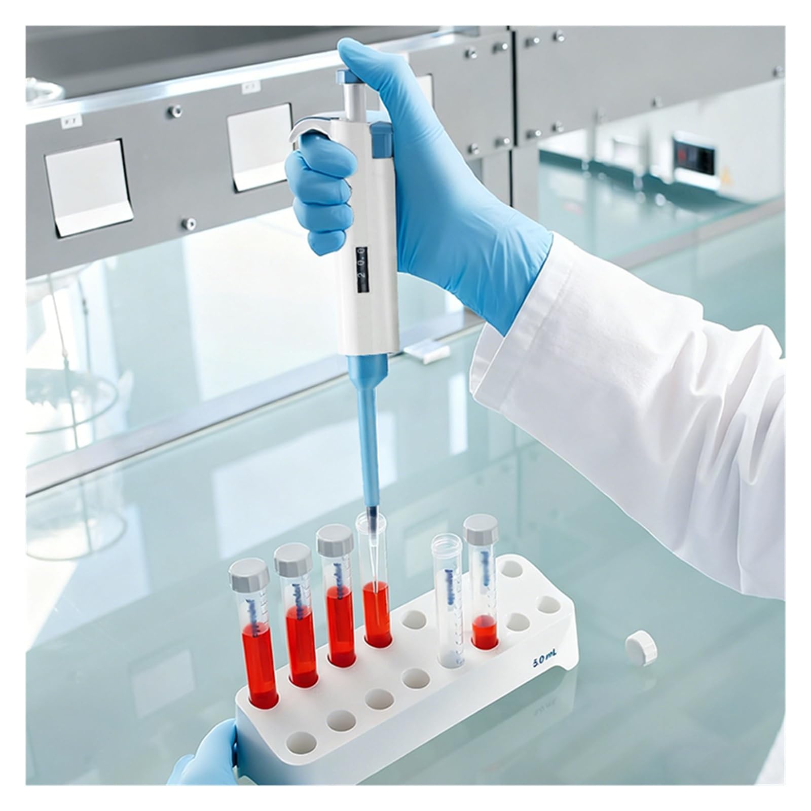 Pipeta, Pipeta laboratoryjna, mechaniczna, jednokanałowa, o wysokiej dokładności, do mikropipet laboratoryjnych(25ul)