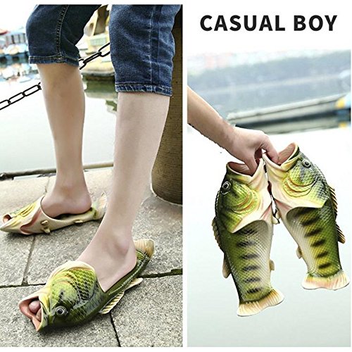 BING RUI CO Fish Slippers Beach Shoes Non-Slip Sandals Creative Bass Slippers Men and Women Casual Shoe4