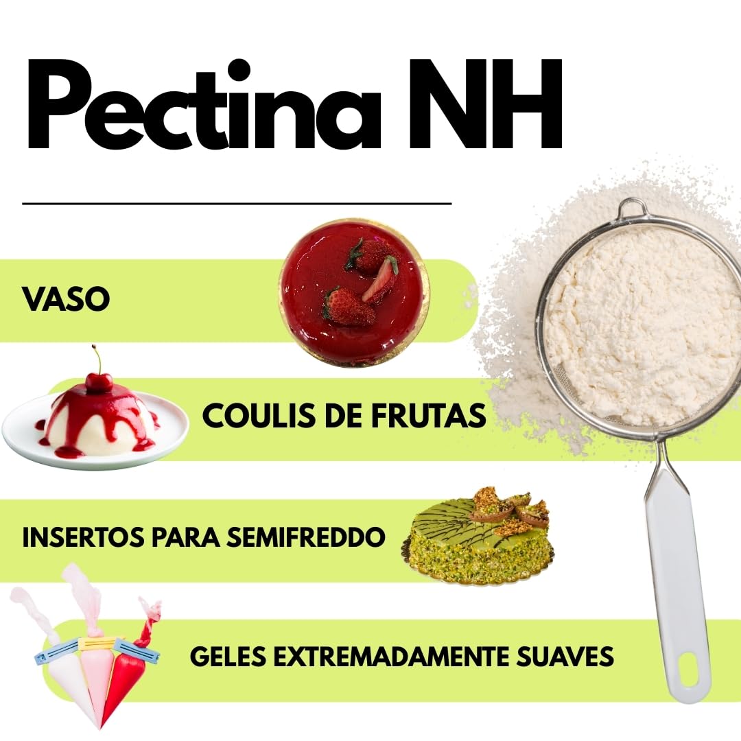 SaporePuro – Pectina NH 200 g | Ideal para Nappage, Glaseados y Gelatinas | Alta Versatilidad, Soluble en Agua, Sin Gluten