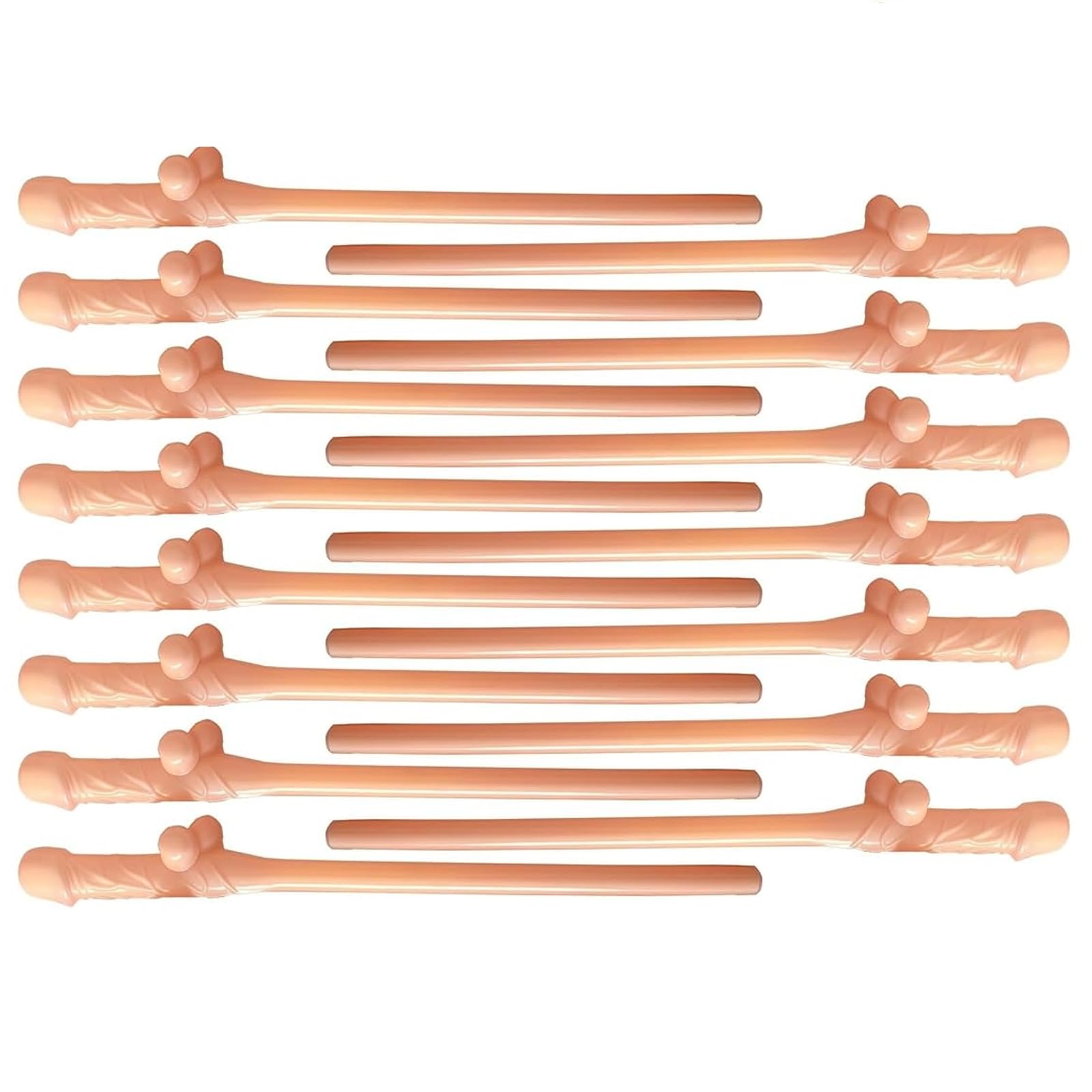 15 Skin Color Party Straws Hen Party Straws Novelty Parties Drinking Straw