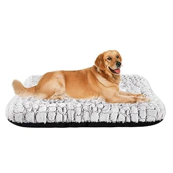 Coohom Deluxe Plush Dog Bed Pet Cushion Crate Mat,Washable Pet Bed for Medium Large Dogs and Dogs Crates (x-Large s)