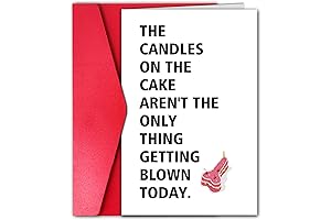 Funny Candle Blow Dirty Birthday Card for Men