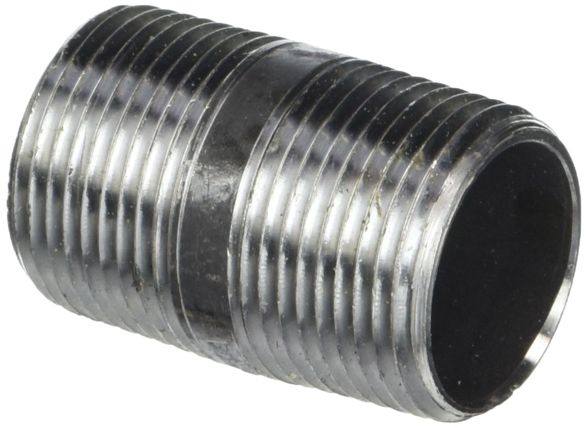 LDR Industries 300 1X2 Pipe Nipple, 1-Inch X 2-Inch, Black, 5 Count