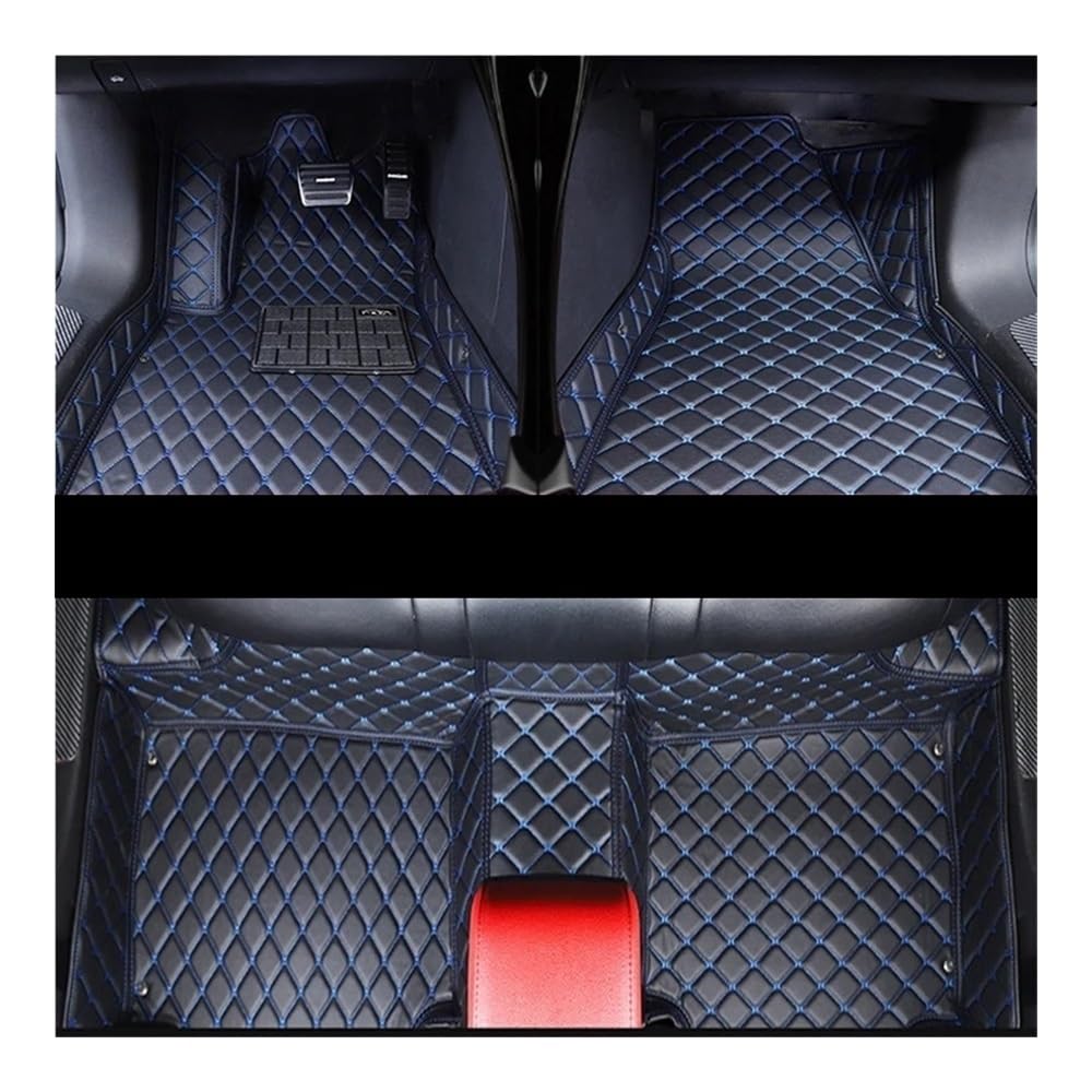 Generico Set tappetini Tappetini per Auto Personalizzati per Tappeti per Palisade Foot Coche Accessorie Accesorios Vehiculos Tappeto tappetti(Red)