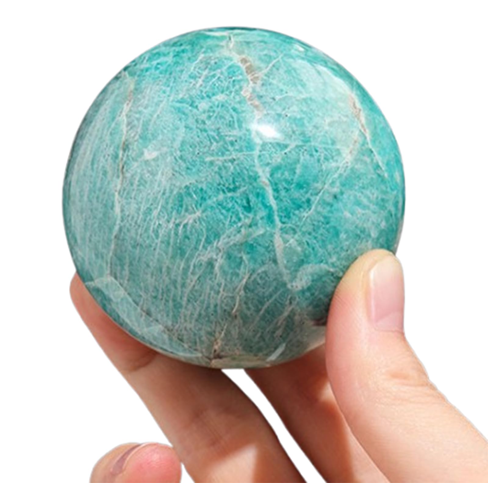 ITCLEYMDZV Crystal Ball Ornaments, Gemstone Sphere,Polished for Decoration Fengshui,50~60mm
