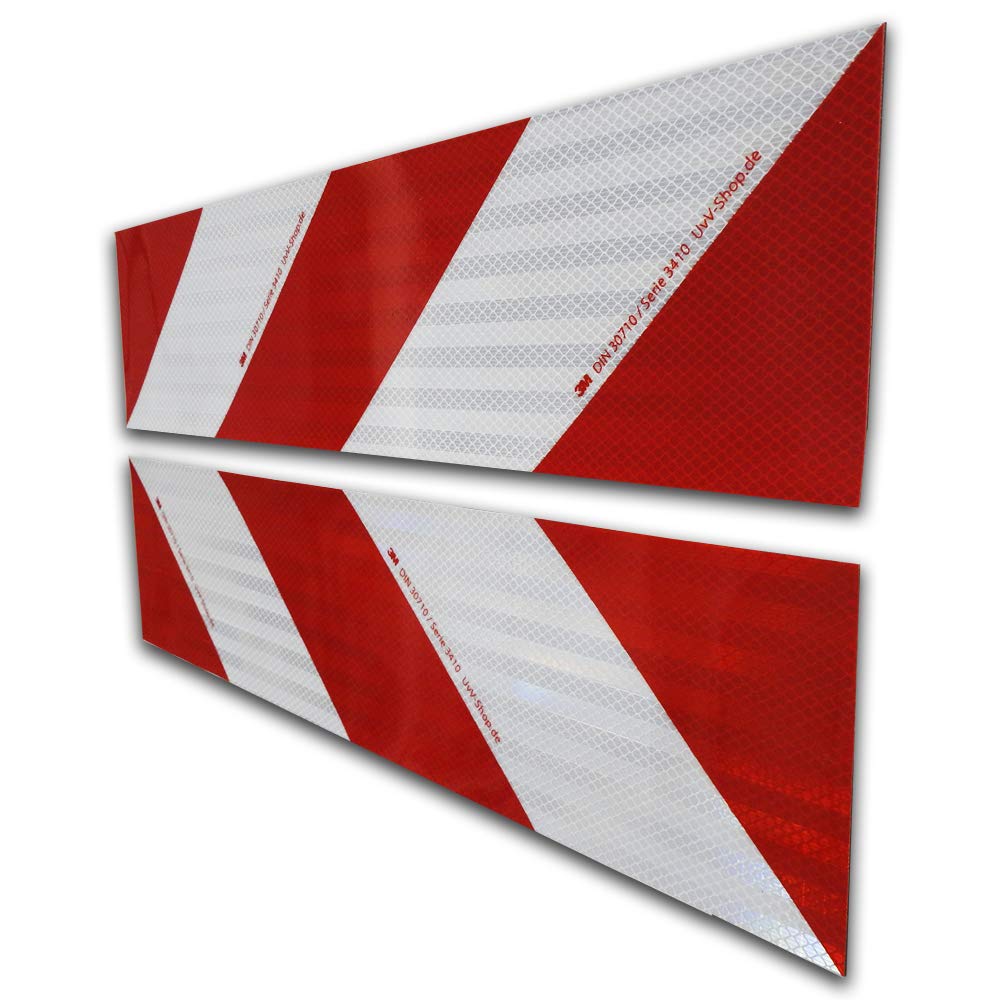 3M-Folien magnetische Kfz-Warnmarkierung Set 4 Stück 45x15 cm reflektierend Baustellenfahrzeug