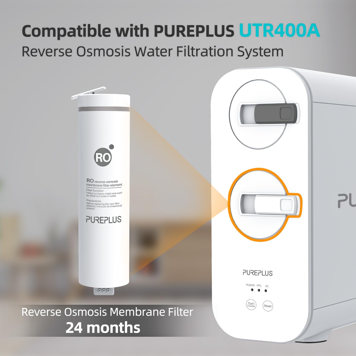 Amazon.com: PUREPLUS UTR400A-RO Filter, Replacement for UTR400A