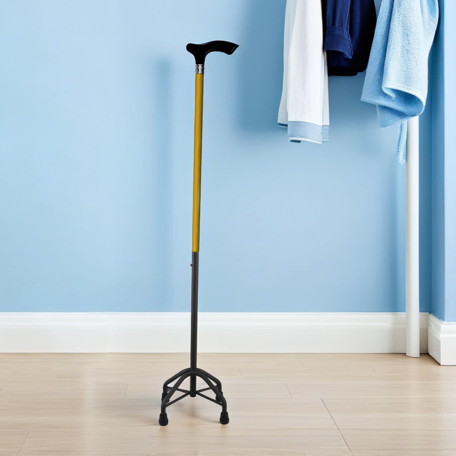 Hohopeti Base Antiscivolo per Bastone con Punte Stabilizzatore per Anziani Piede Ampio per Deambulatore Sostituzione Facile e Resistente per Supporto Mobilità