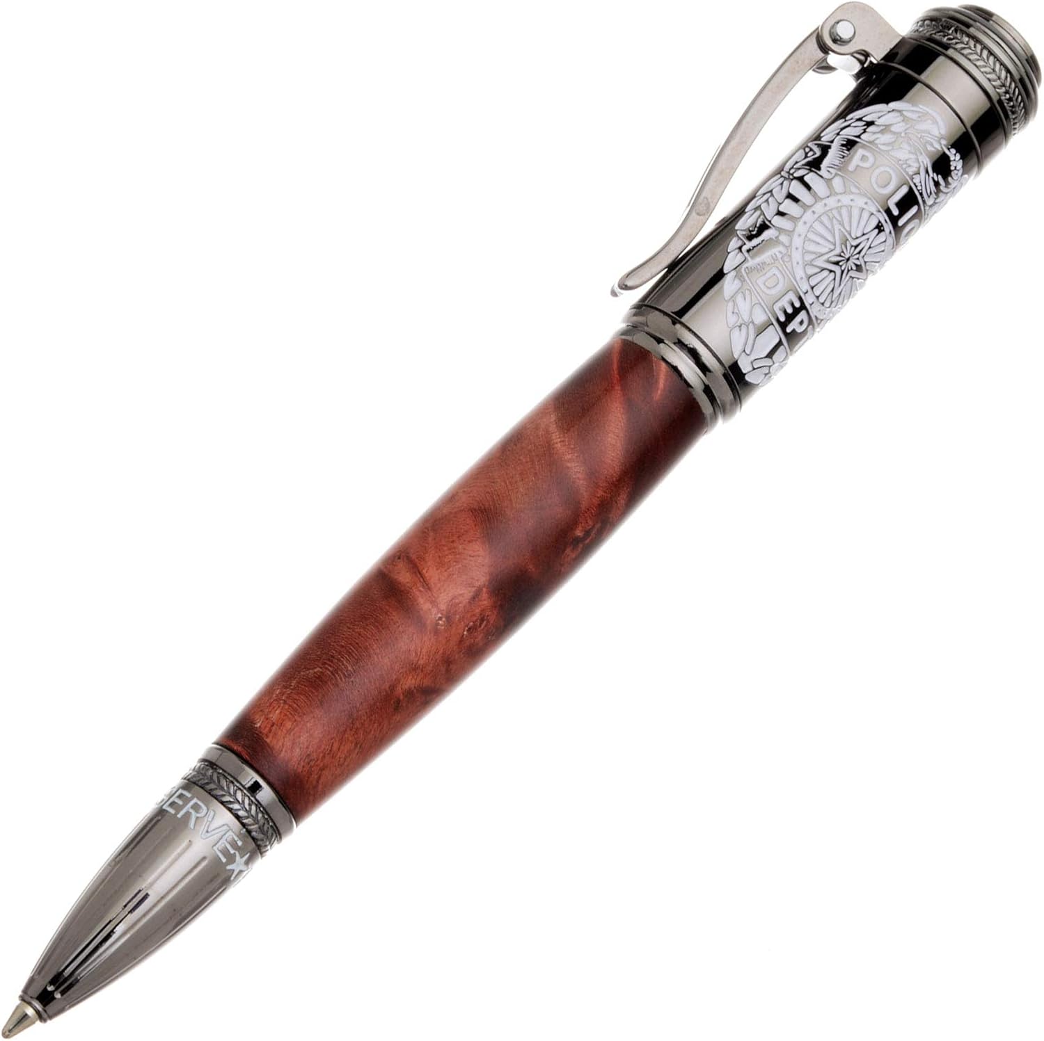 Penn State Industries PKPOLICEGM Police Click Ballpoint Pen Kit Woodturning Project (5, Gun Metal)