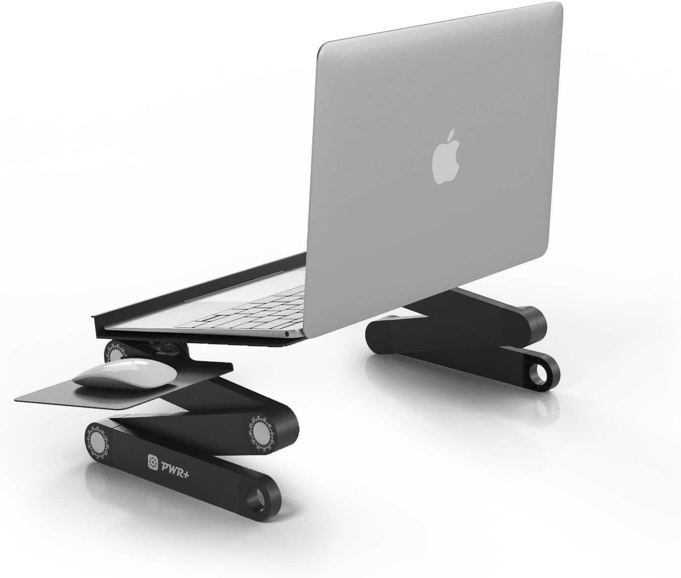 PWR+ Laptop Table Stand Adjustable Riser Portable with Mouse Pad Fully Ergonomic