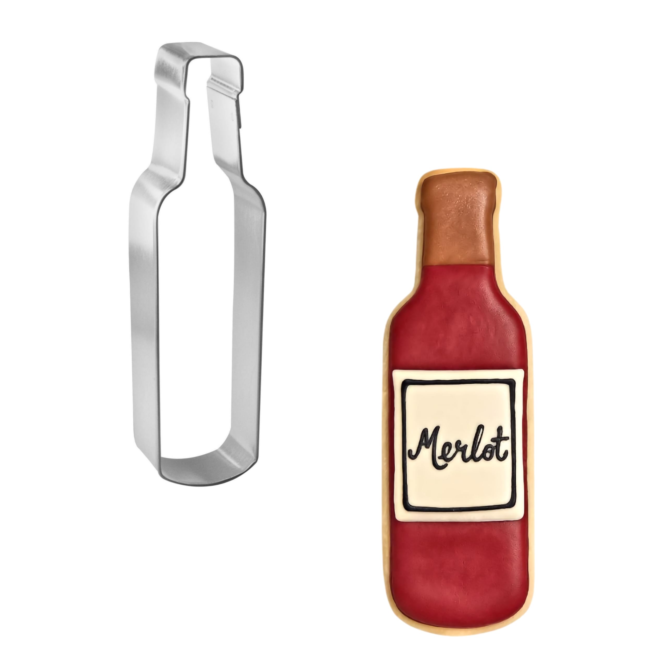 Juego de cortadores de galletas de vino (4 unidades)