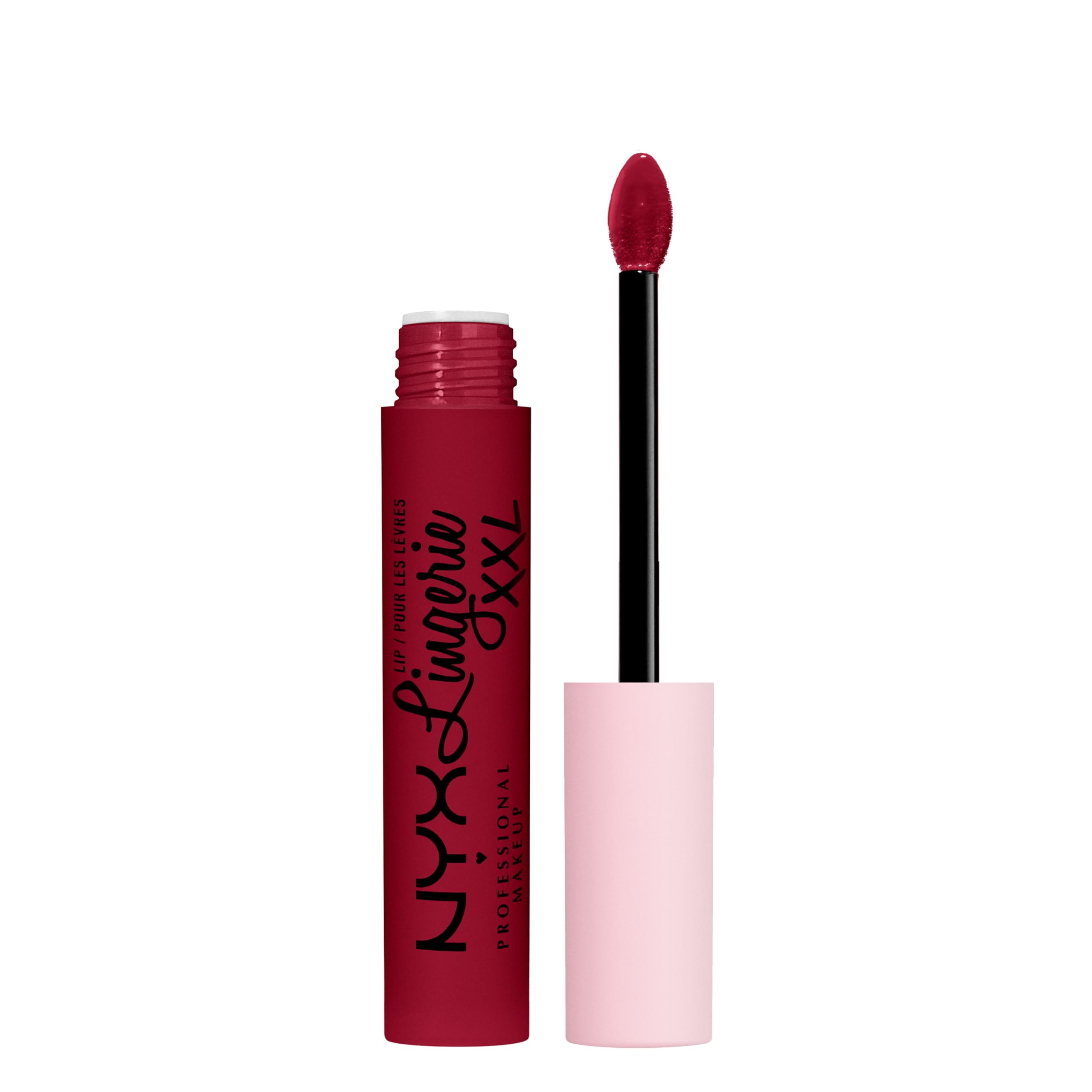 NYX Professional Makeup Lip Lingerie XXL, Long Lasting Matte Liquid Lipstick, Vegan formula, Sizzlin