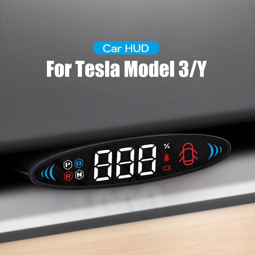 Per l'unità HUD Tesla per i modelli 3 e Y (2019 2023), monitoraggio reale accurato dello stato del veicolo