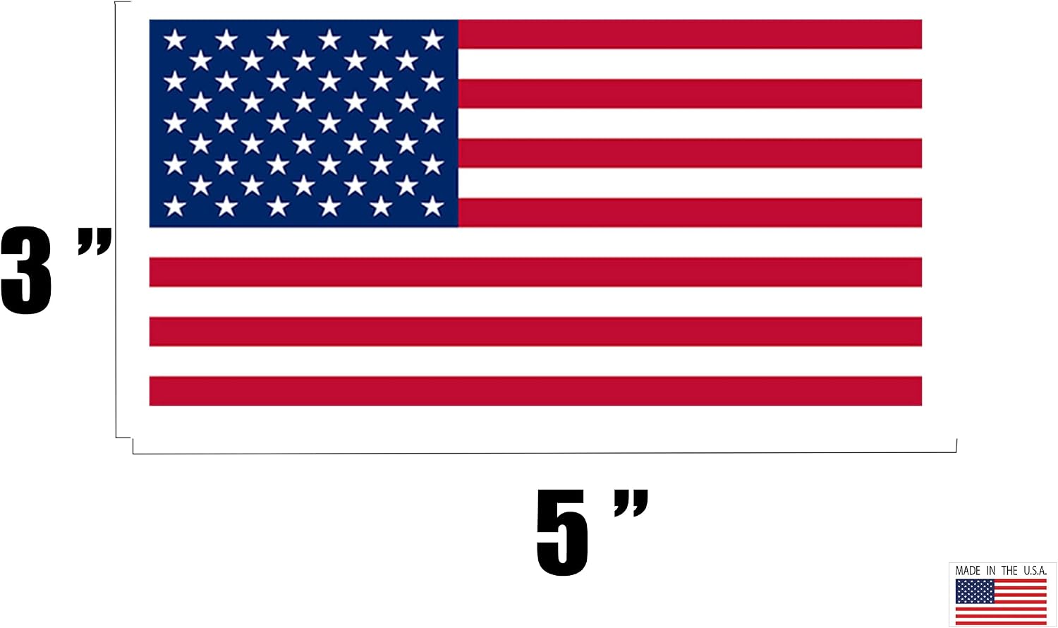 Rogue River Tactical Reverse Mirrored 2 Pack American USA Flag Sticker Patriotic Stars and Stripes United States Auto Car Decal Window Bumper US Military (3x5)