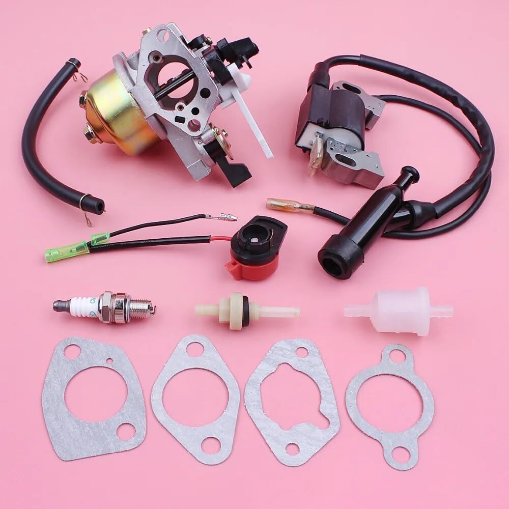 Bobine d'allumage de carburateur, for GX390 13HP GX 390, moteur de tondeuse à gazon, interrupteur marche/arrêt, Kit de filtre à Joint de carburant Bobine pour machines de jardin