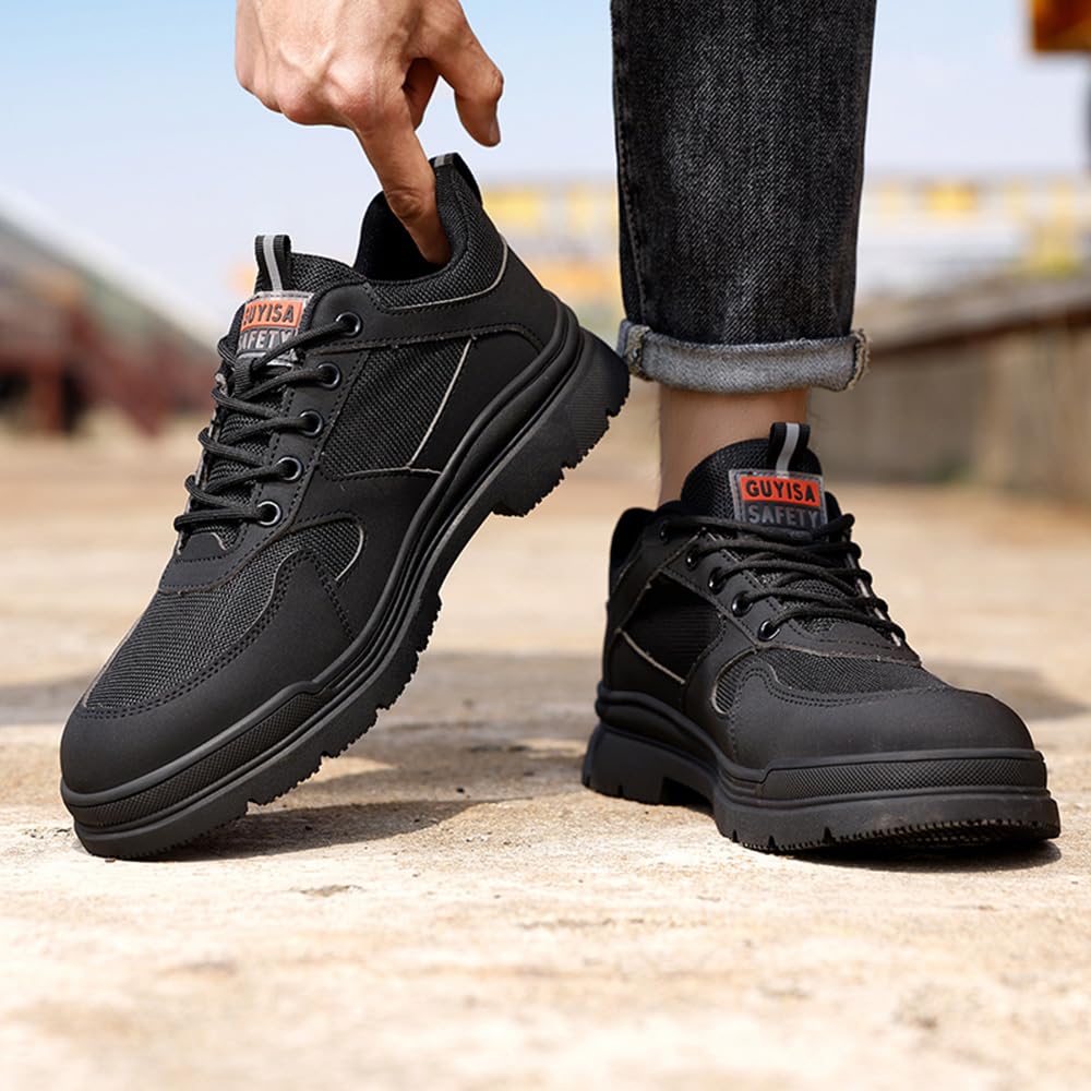 Rojeam Chef Shoes Men Lightweight Kitchen Shoes Women Work Shoes Waterproof Garden Hospital Restaurant Food Service Shoes, Black, 5.5 US