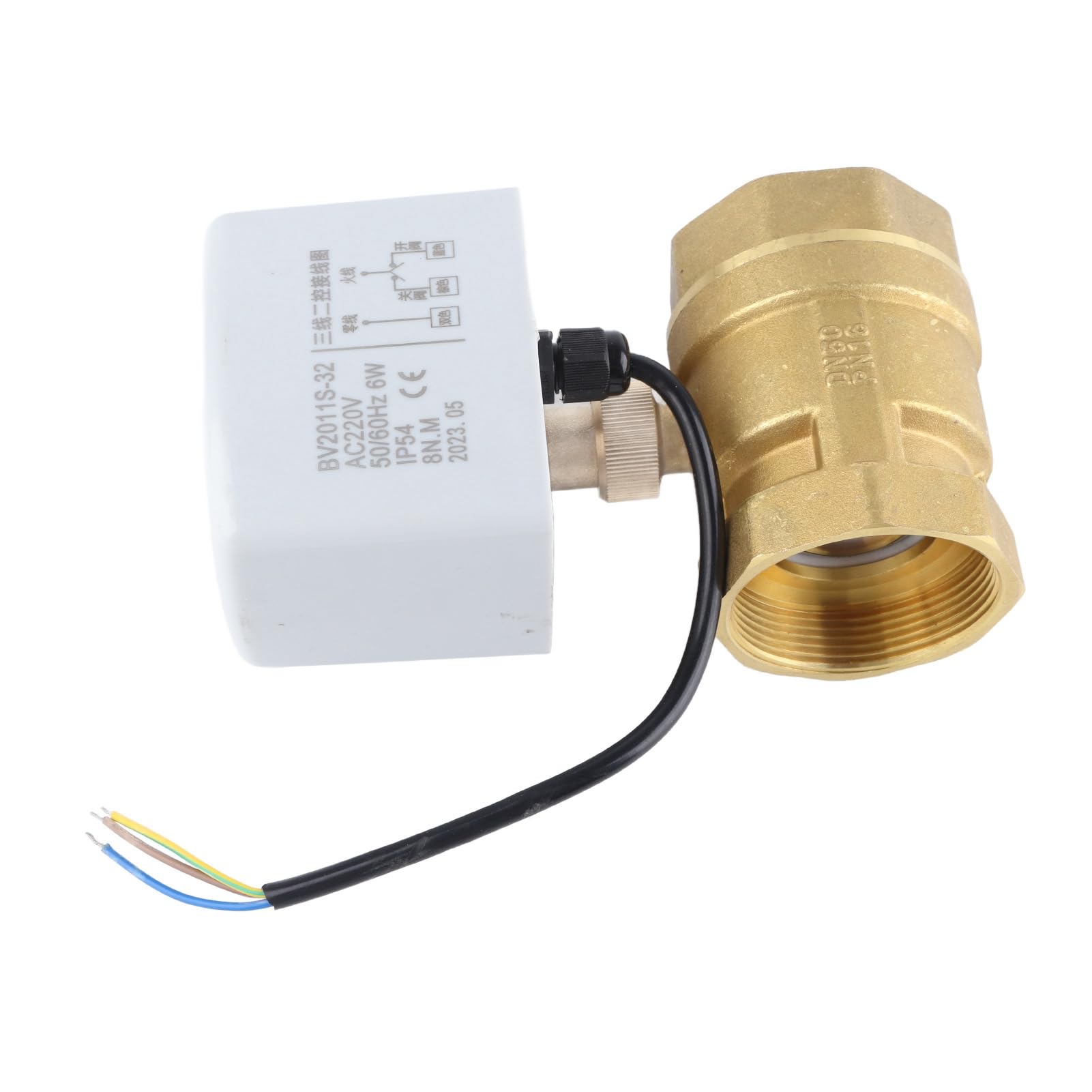Válvula de Bola Motorizada Eléctrica de Latón de 2pulgadas DN50 AC220V, Conexión de 3 Cables de 2 Vías, Estructura de Precisión para una Regulación Efectiva del Flujo de Fluido