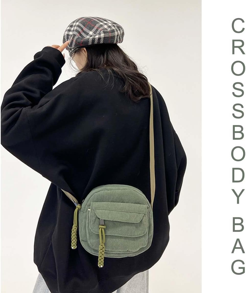 Cute Purses Corduroy Purse Crossbody Bags for Women Cute Handbags - Image 6