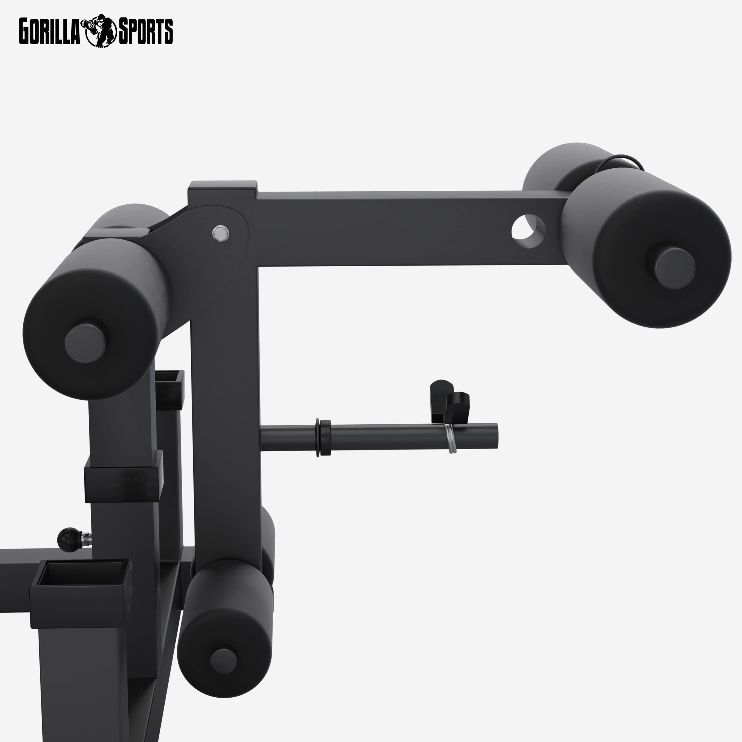 GORILLA SPORTS® Panca Multifunzione - Con Set di Pesi 100kg, Schienale Regolabile, Porta bilanciere, Stazione Butterfly, Carico Massimo 280kg, Bianco o Nero - Panca Pesi, Stazione Palestra, Fitness