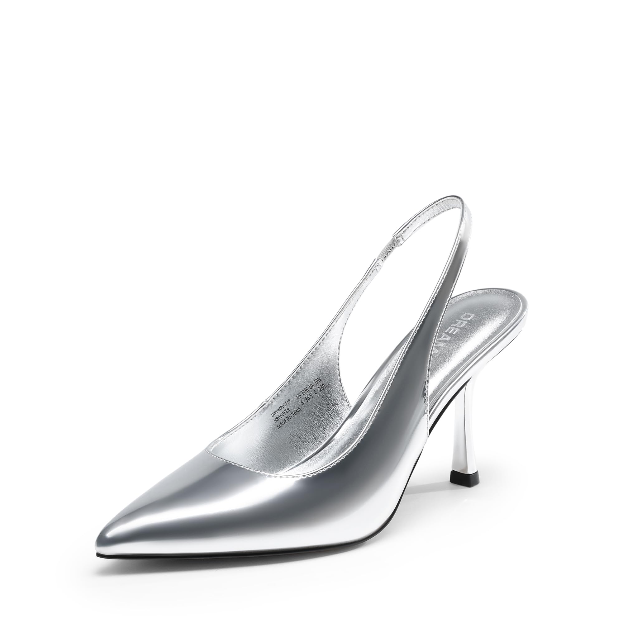 DREAM PAIRS Women's Heels Slingback Stiletto Pumps Shoes Pointed Closed Toe Kitten Heels Dress Bridal Elegant Wedding Sexy Party