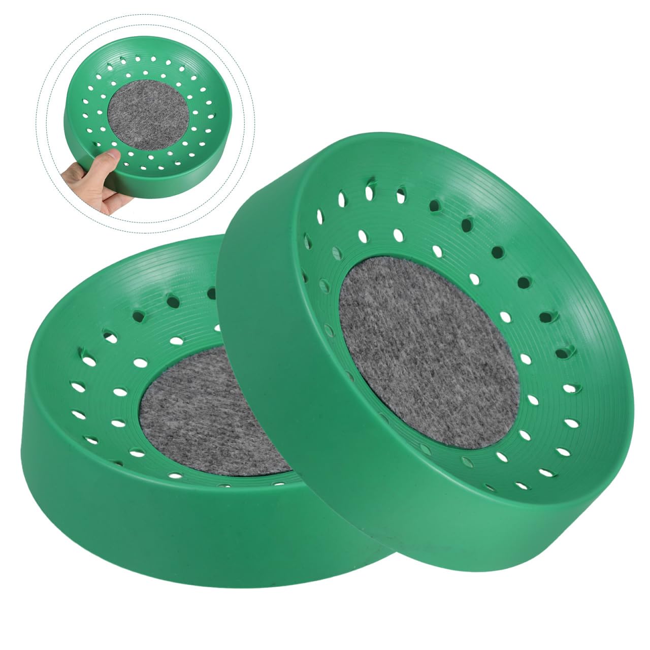 HANABASS Replaceable Pigeon Nest Bowls 6 Pack Smooth Plastic Bird Nesting Bowl for Pigeon Breeding and Birdcage Accessories 8.7 Inch Diameter