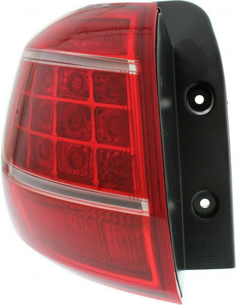 CarLights360 For Kia Sportage Tail Light 2011 2012 2013 Pair Driver and Passenger Side | LED | Outer KI2804104