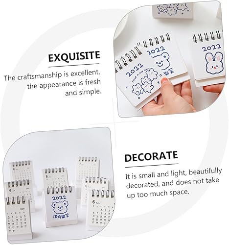 Miniatura 7 de BESTOYARD 18 Pcs 2022 Calendar 2022 Mini Calendar Calender Monthly Desk Calendar Standing Flip Calendarios De Adviento Mini Desk Calendar English