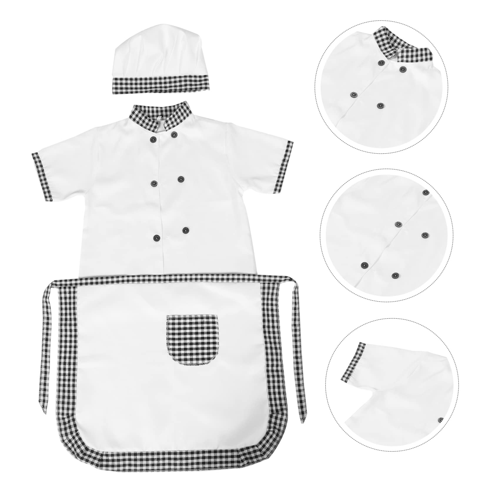 OATIPHO Costume for Boys and Girls Boys Toddler Apron Set Cooking Hat Role Play