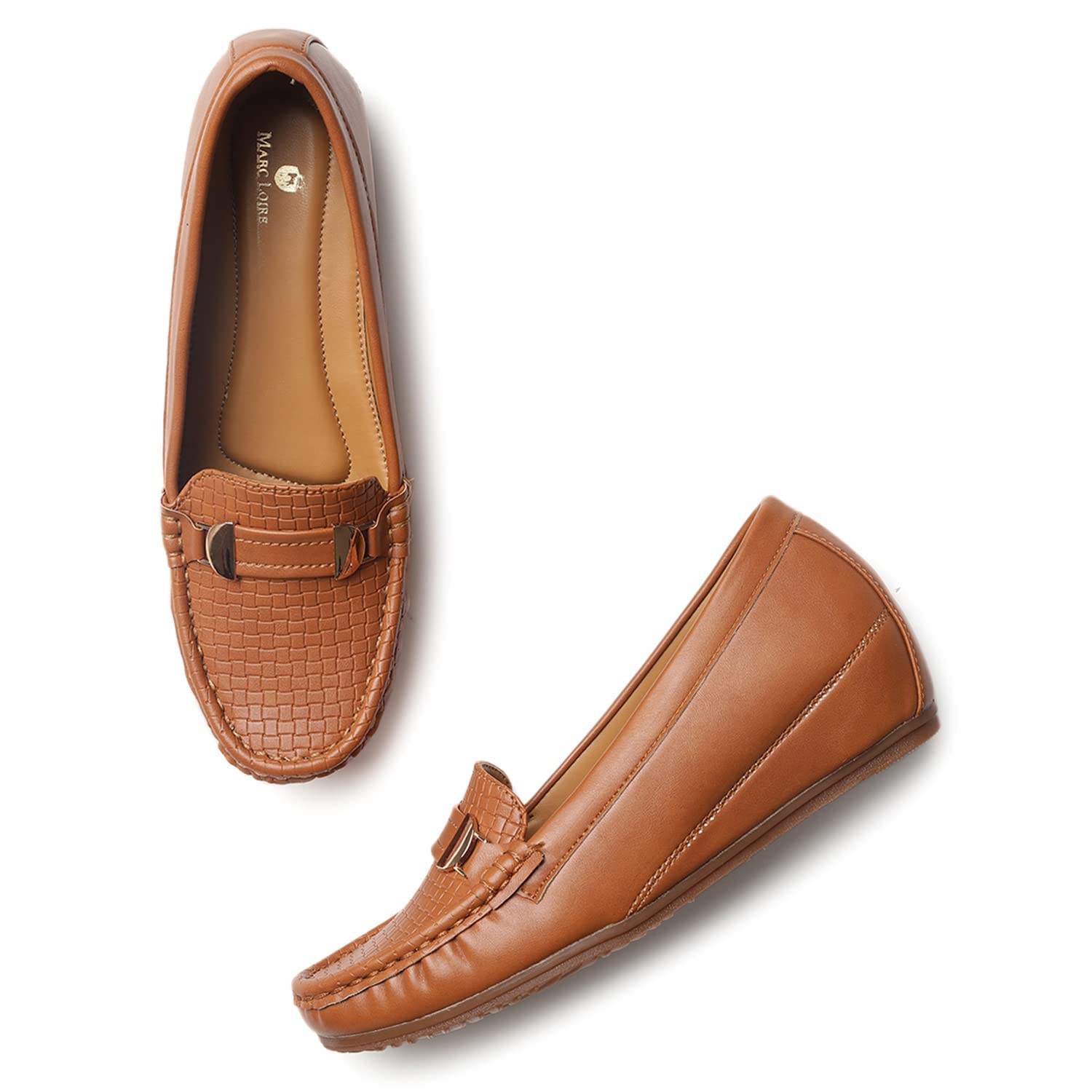 Women Comfortable Loafer Mules Ballet Wedge Heels Footwear