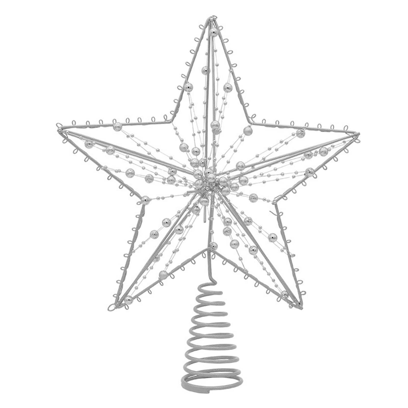 Jazuaiao Christmas Tree Toppers Christmas Decorations Tree Toppers Star Shaped for Ornament Decorations Ornaments