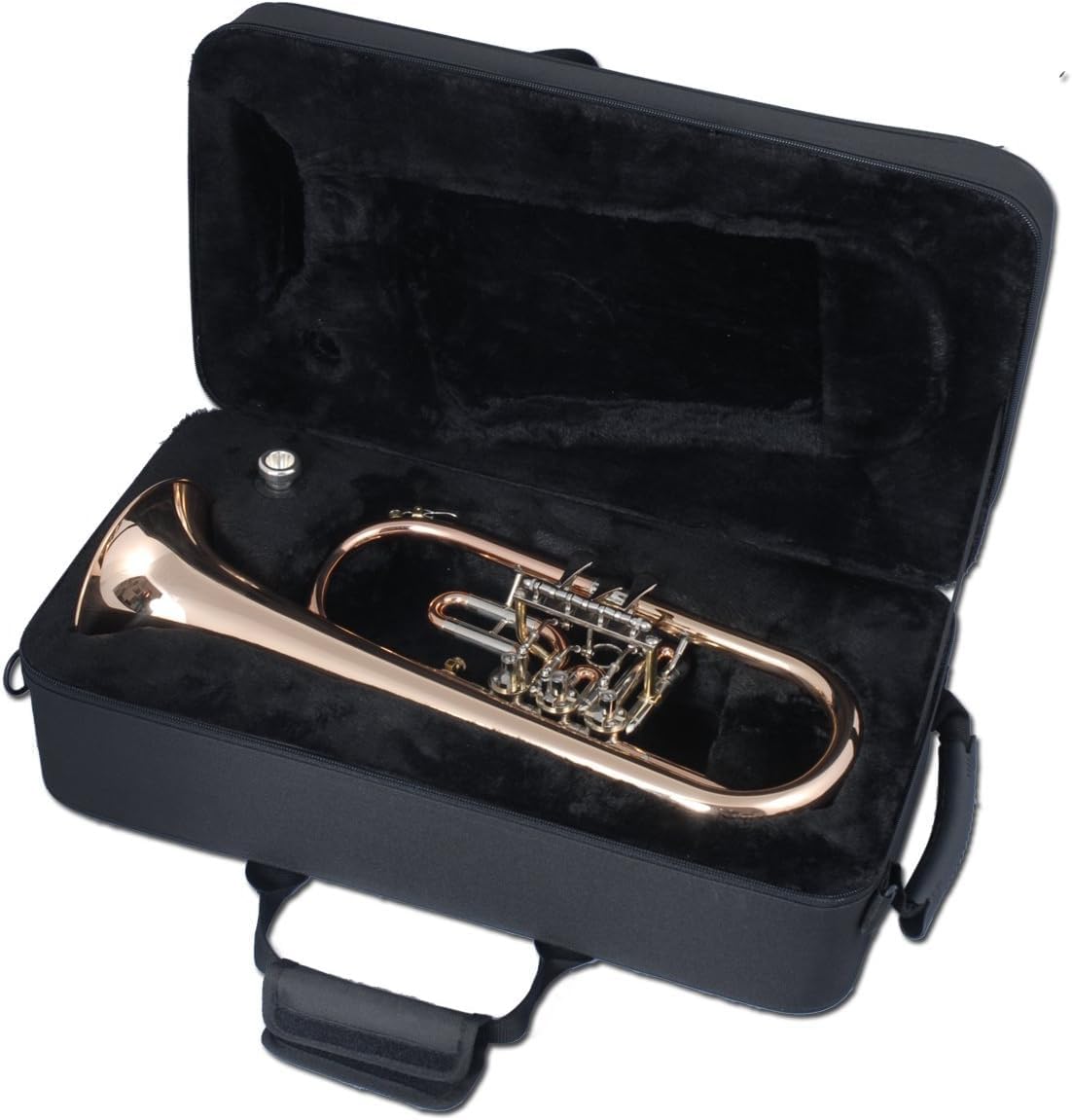 TFH-371 Flügelhorn in B (3 Drehventile mit Trigger) Bugle Goldmessing lackiert