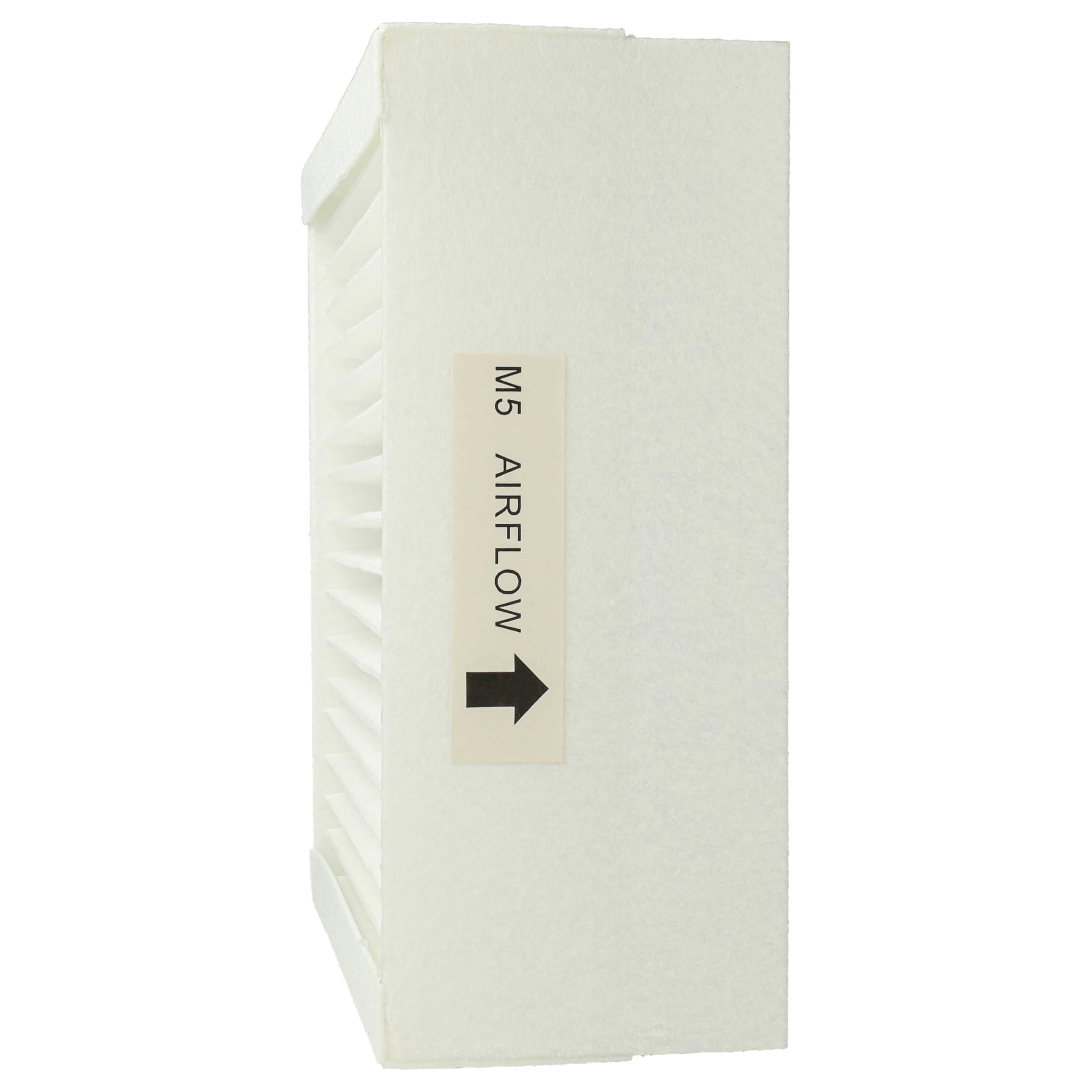 vhbw set di 4x filtri compatibile con Zehnder Climos 200 sistema di ventilazione - Filtri M5 / F7, 17 x 17 x 4,5 cm, bianco