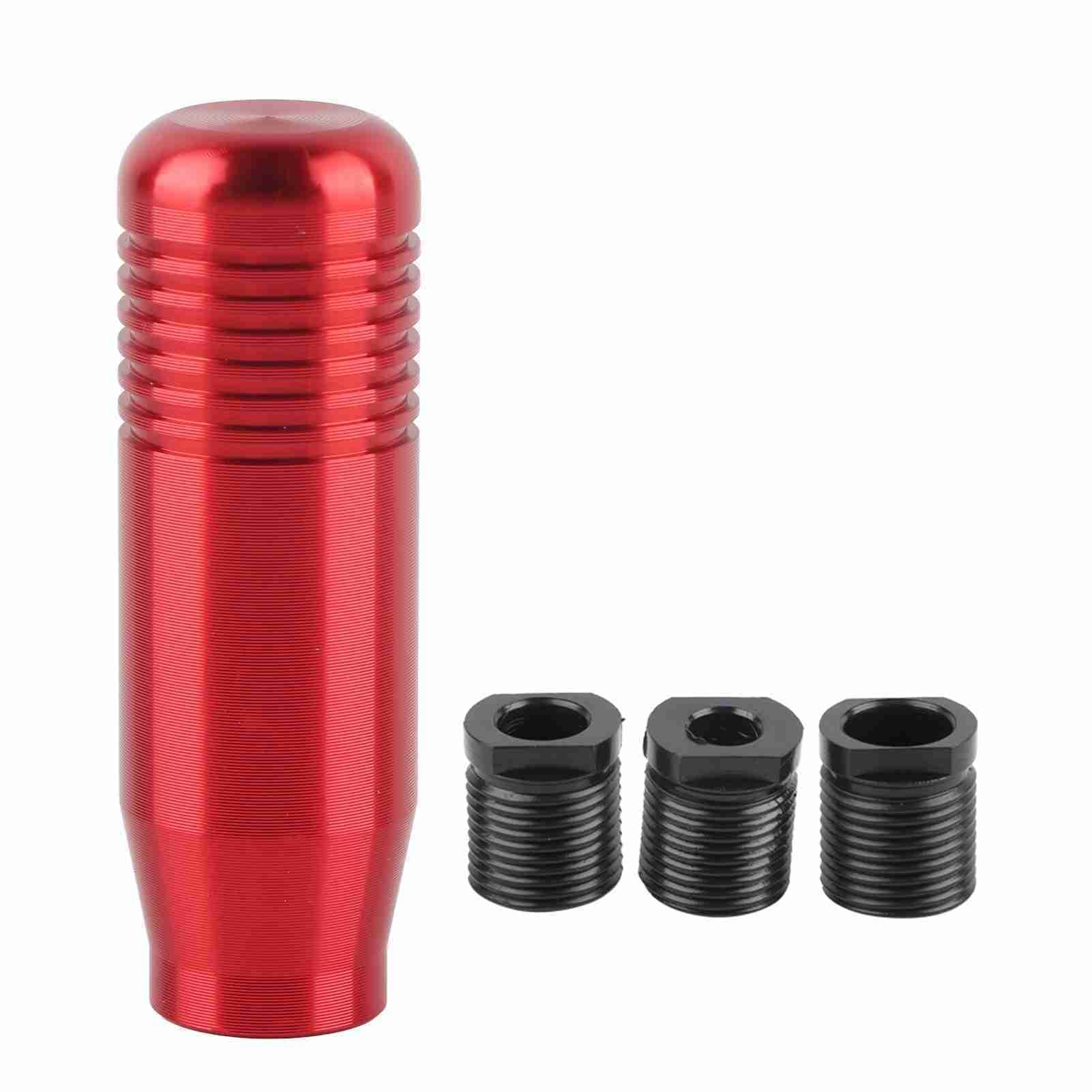 Kimiss Red Car Gear Shift Knob Universal Manual Shifter Head Lever Handle - Aluminum Alloy, 8.5Cm (Red)
