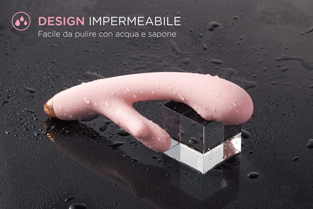 HEDO M2 | Vibratore Sessuale per Donna | Stimolatore clitorideo e Punto G | Silicone Medico Privo di PVC e ftalati | Vibratorepunto | RICARICABILE | Massaggiatore Rabbit