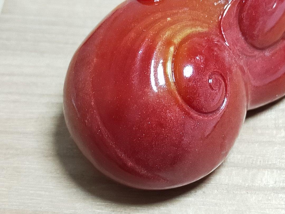 中国 寿山石 獅子 置物 桐箱付き 古玩 骨董品