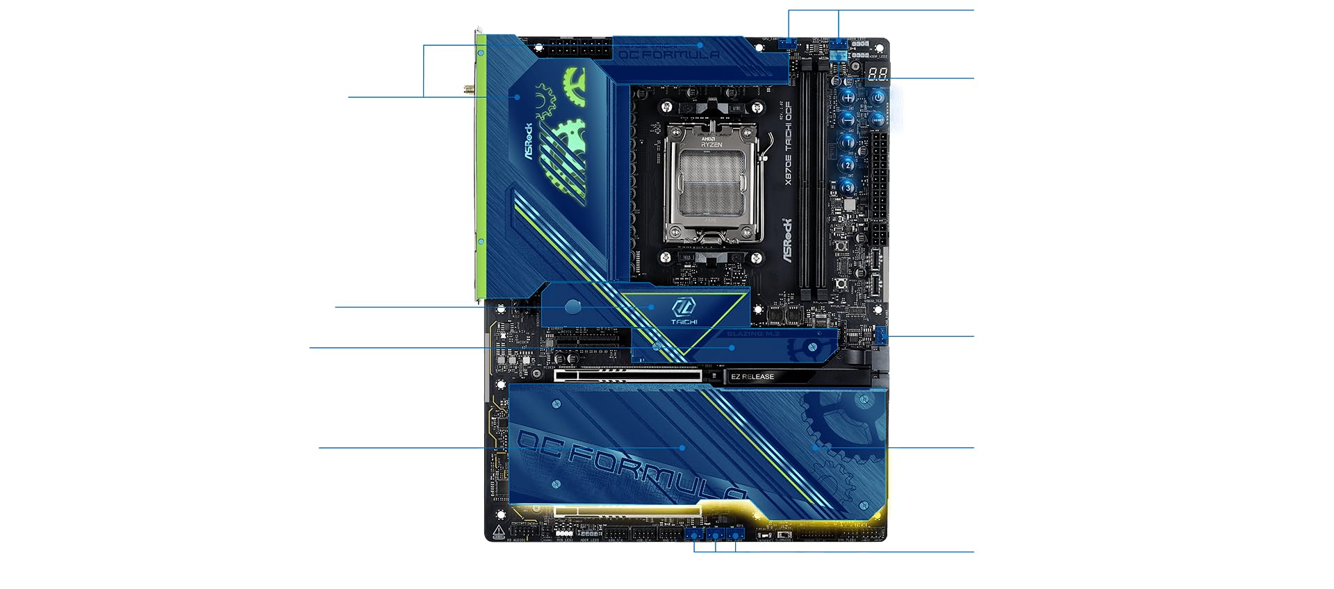 Amazon | ASRock X870E Taichi OCF ソケット AM5 ATX マザーボード AMD